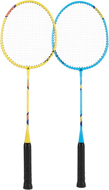 1Pair Shuttlecocks Racquet Light Weight Badminton Racket Set Professional Double Badminton Racquet for 2 Players Playing