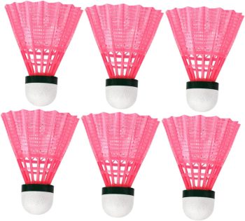6pcs Badminton Shuttlecocks Nylon Plastic Outdoor Indoor Sports Accessories  Badminton Shuttlecocks for School Fitness
