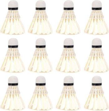 12Pcs Badminton Shuttlecocks, Badminton Ball Advanced High Speed Balls