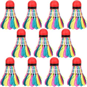 11Pcs Badminton Shuttlecocks, Badminton Balls Badminton s Colorful Shuttlecocks Rainbow Ball Badminton for Sports Training Activities Rainbow s Rainbow
