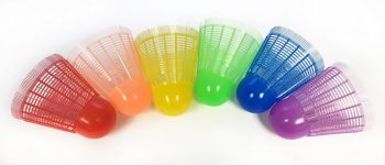 Heavy Duty Giant Fun Bird Oversized Shuttlecocks - Set of 6, One of Each Color