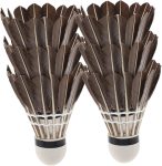 6Pcs Beginner Badminton Shuttlecocks Durable Outdoor Sports s for Amateurs and Made Duck Plume for Training and Fun Activities